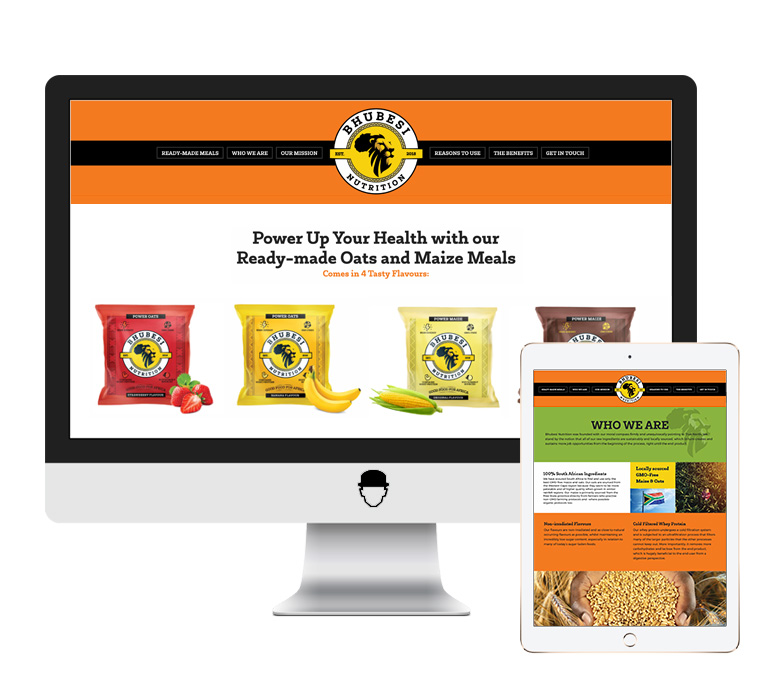 Bhubesi nutrition web design and development portfolio