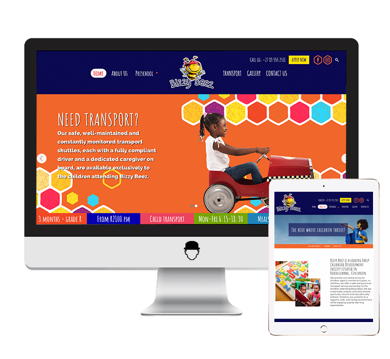 Bizzy beez web design and development portfolio