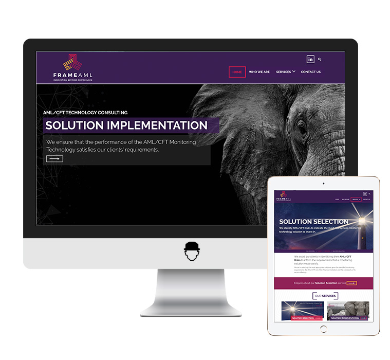 Frame aml web design and development portfolio