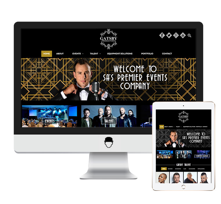 Gatsby productions web design and development portfolio