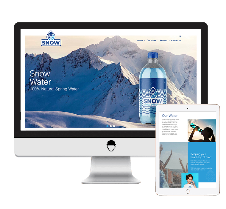 Snow water web design and development portfolio