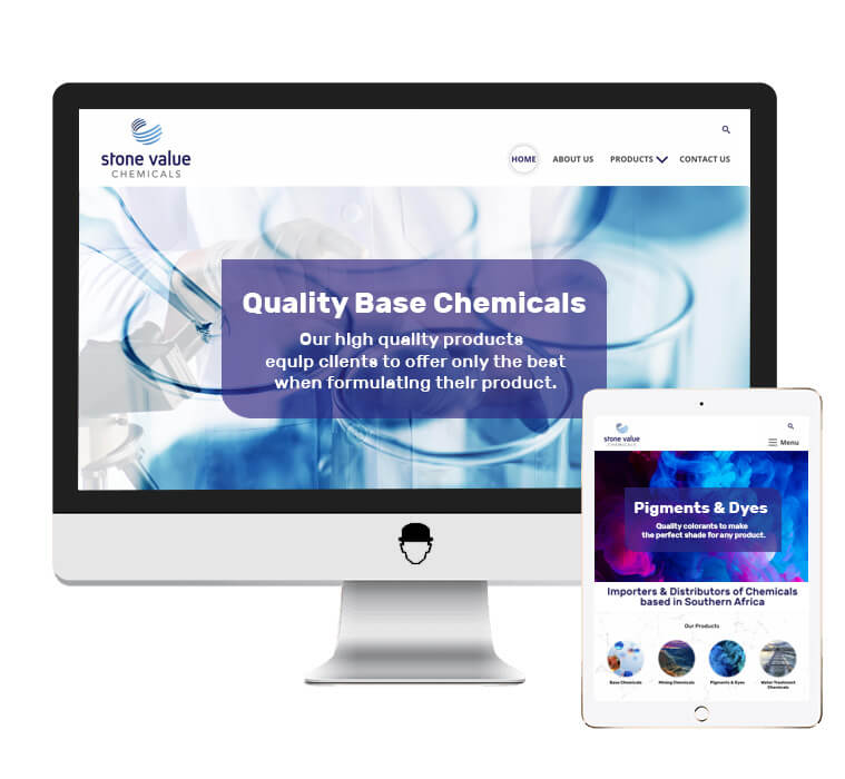 Stone value chemicals web design and development portfolio