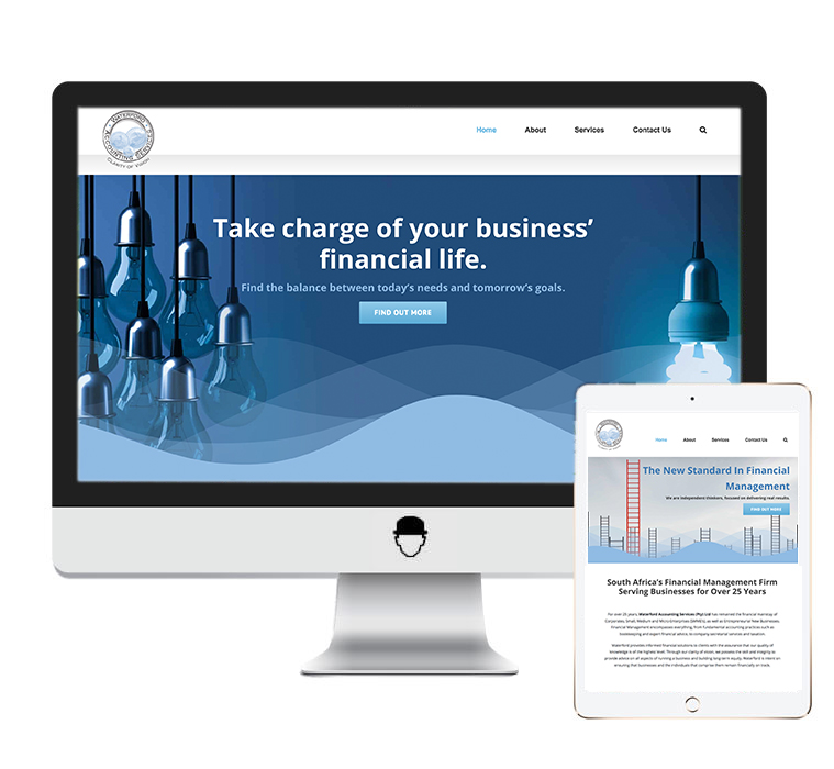 Waterford accounting web design and development portfolio